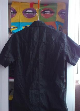 Чоловіча сорочка бавовняна з коротким рукавом фаертрап сорочка чоловіча firetrap р. s🏴󠁧󠁢󠁥󠁮󠁧󠁿2 фото