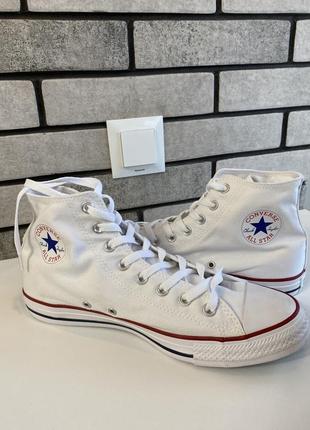 Чоловічі кеди converse високі білі chuck taylor all star m7650c 43 розмір