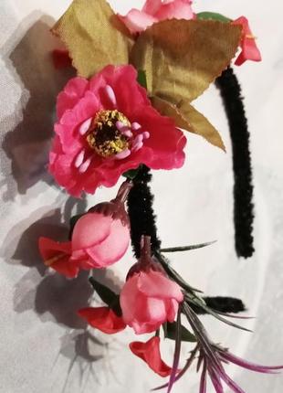 Обідок обруч на залізному каркасі для волосся