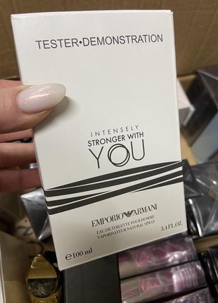 Тестер armani stronger with you intensely туалетна вода 100мл