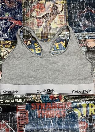 Топ топік бра calvin klein кельвін кляйн оригінар спортивний майка4 фото