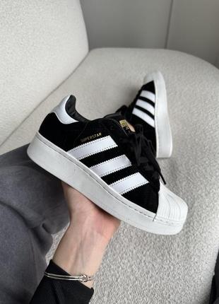 Кросівки жіночі adidas superstar xlg black/white
