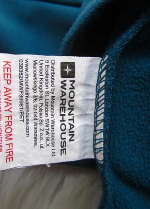 Спортивная термо кофта куртка толстовка бомбер худи с капюшоном mountain warehouse petrol origins4 фото