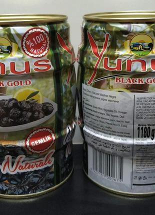 Маслини в'ялені yunus black gold, 1000g. турція2 фото