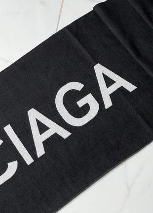 Balenciaga black & white logo signature oversized scarf3 фото