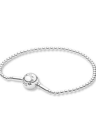Срібний браслет срібло пандора pandora silver s925 ale met з біркою і пломбою 925 проба бісер бусинки