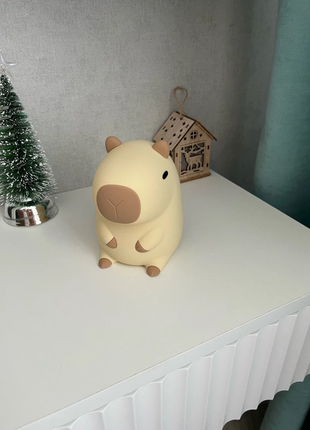 Силіконовий нічник капібара. светильник2 фото