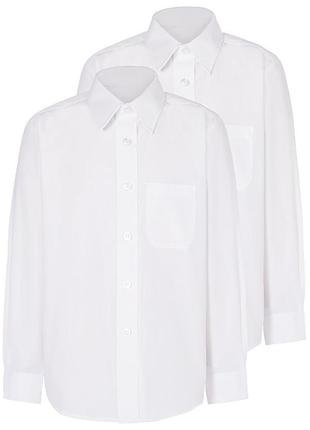 Белая рубашка  школу из англии р.6-7лет новая