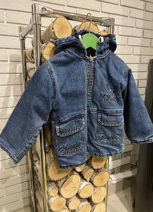 Джинсовка , джинсівка 3-4роки , куртка 104-110 зріст, джинсова курточка 104 зріст, куртка на хлопчика