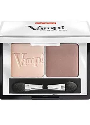 Тени для век pupa vamp! compact duo eyeshadow 005 - milk chocolate (молочный шоколад)