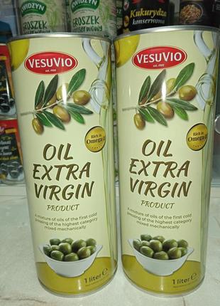 Оливкова олія vesuvio extra vergine olive oil, 1000 ml. італія1 фото