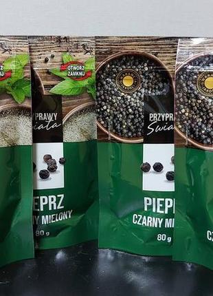 Перец черный молотый przyprawy swiata 80g. польша