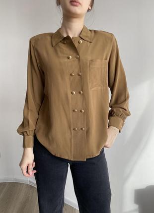 Блуза сорочка heather valley шовк2 фото
