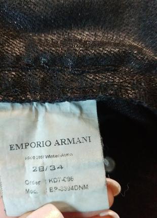 Красивые джинсы с напылением emporio armani6 фото