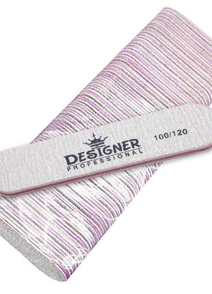 Пилочки для ногтей designer 100/120 короткие (50 шт)