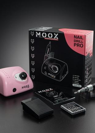Фрезер для манікюру moox x800 на 50000 об./хв, 70 вт., рожевий7 фото