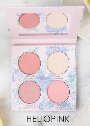 Палетка румяна + хайлайтер seraphine botanicals geranium + glow - blush & highlight palette heliopink 8 г5 фото