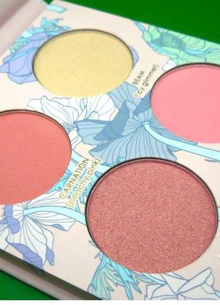 Палетка румяна + хайлайтер seraphine botanicals geranium + glow - blush & highlight palette heliopink 8 г6 фото