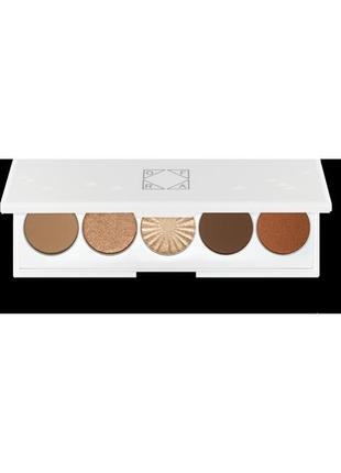 Палетка теней + хайлайтер ofra signature eyeshadow palette luxe 7.5 г