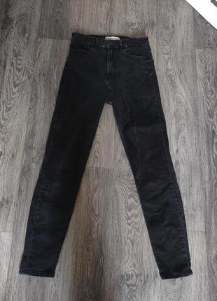 Чорно сірі джинси zara ,36 р