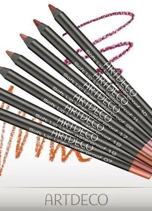 Олівець для губ artdeco soft lip liner waterproof 1404 фото