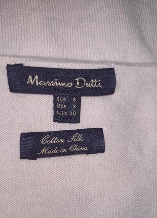 Massimo dutti джемпер з суміші коттону та шовку,s/m9 фото