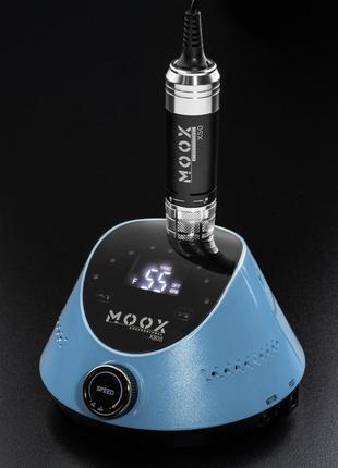 Фрезер для маникюра moox x805 на 55000 об\мин, 80 вт., синий