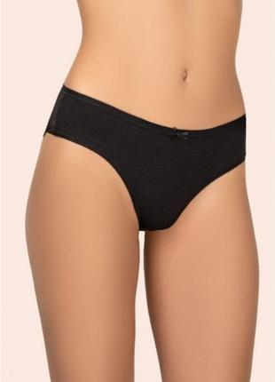Бавовняні  трусики бразиліани з мереживом kleo 146.01 cl cotton