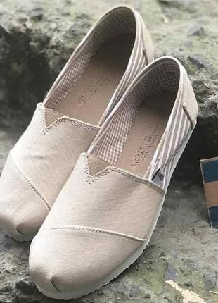 Мужские летние бежевые эспадрильи toms, турция