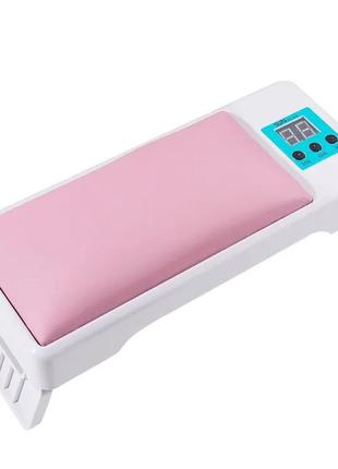 Лампа для маникюра с подлокотником sun yc-09, 120 вт., розовая