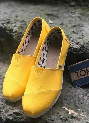 Чоловічі жовті літні текстильні еспадрильї toms