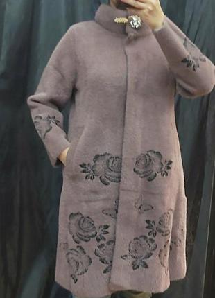 Кардиган пальто с альпаки, люкс качество 💖 размер универсальный, количество ограничено ⚠️.