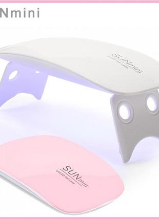 Уф лампа для гель-лака uv led sun mini, сушка для ногтей мини