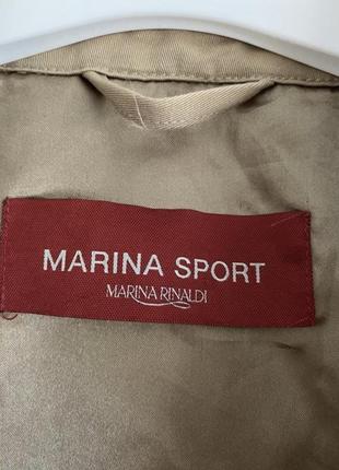 Тренч плащ бежевый коттоновый marina rinaldi6 фото