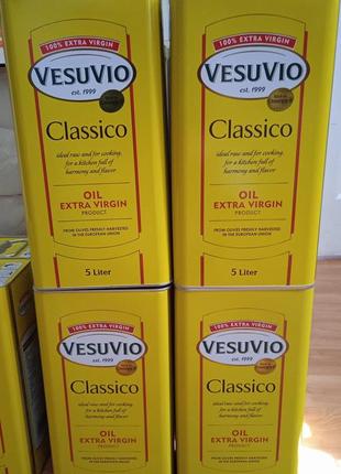 Оливкова олія extra vergin vesuvio classico, 5000 ml. італія