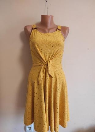 Красиве літнє плаття #сарафан жовтого кольору6 фото