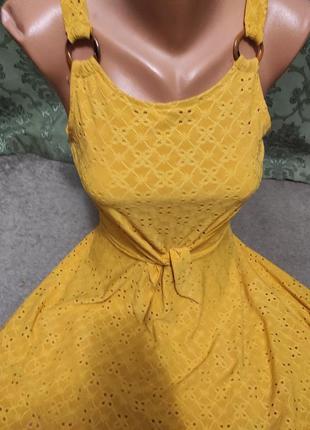 Красиве літнє плаття #сарафан жовтого кольору5 фото