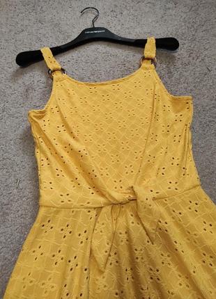 Красиве літнє плаття #сарафан жовтого кольору4 фото