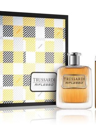 Trussardi riflesso набор (туалетная вода 100 мл + дезодорант 100 мл + гель для душа 200 мл)