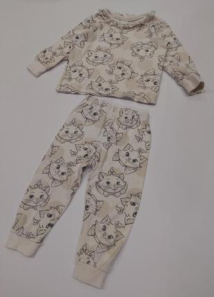 Пижама, домашний костюм от disney с кошечкой марией 2-3 года1 фото