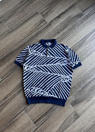 John smedley made in england luxury zebra polo shirt mens