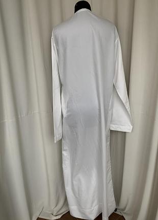 Мусульманская арабская туника балахон платье белая