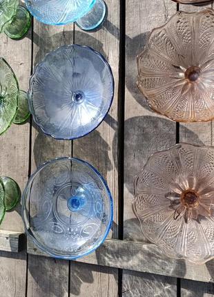 Радянська скляна ваза для фруктів цукерок бутербродниця цукерниця ссср