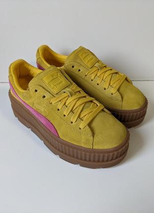 ❗️❗️❗️кросівки жіночі puma x rihanna fenty cleated creeper suede 37 р. оригінал1 фото