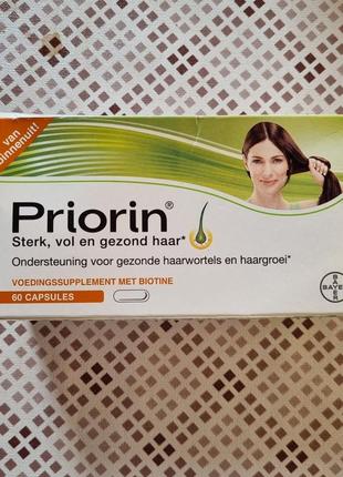 Пріорін (priorin, bayer, німеччина) 60 капсул.
вітаміни та біологічно активна добавка проти випадіння волосся.