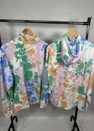 Худі nike sportswear club fleece tie-dye