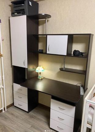 Стол оскар прямой аляска+белый