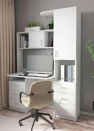 Стол оскар прямой аляска+белый