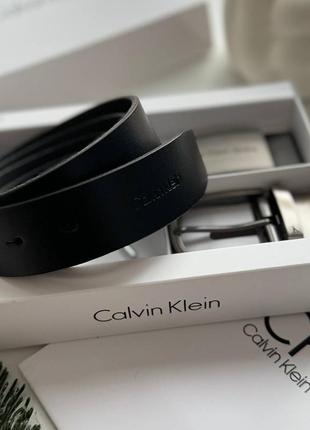 Чоловічий шкіряний ремінь calvin klein оригінал3 фото