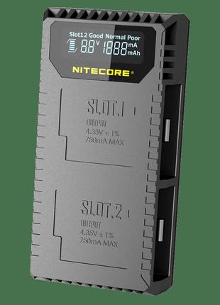 Двухканальное зу nitecore ugp5 для gopro hero5